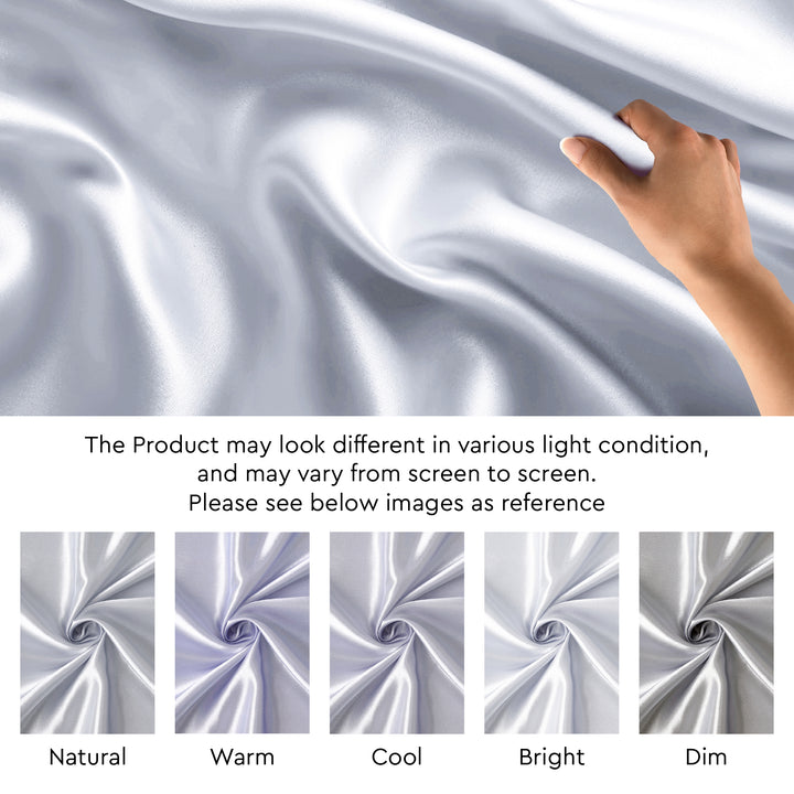 Satin Polyester Silk Lavender Fabric