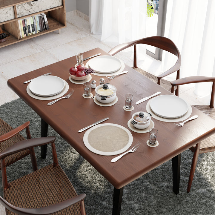 Cotton Beige & Off White Dinning Table Combo (Pack of 11)