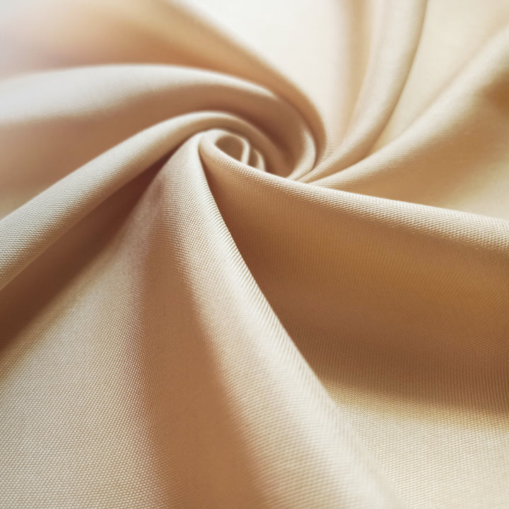 Polyester Solid Beige Fabric 1 Meter