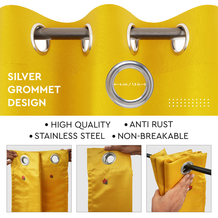 Blackout J2 Yellow Curtain