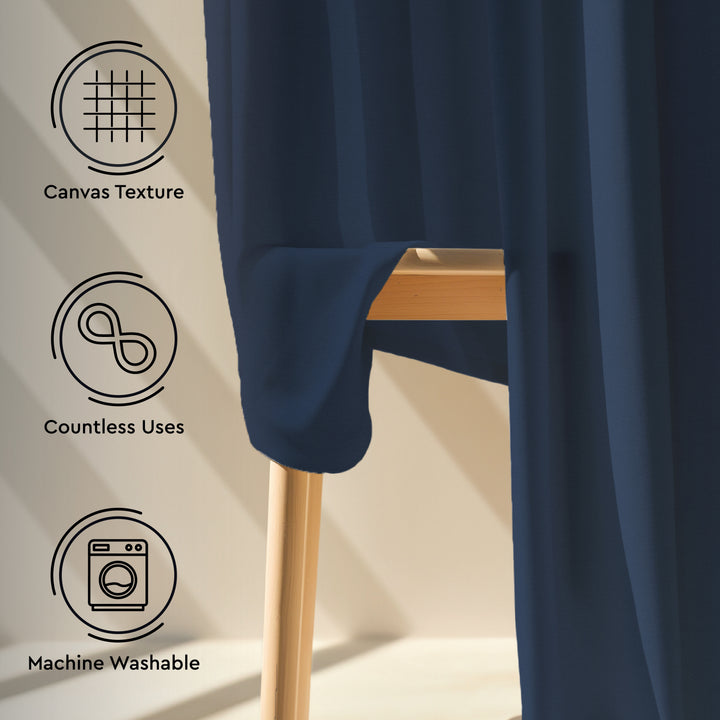 Canvas Emerald Curtain (Pack of 1)