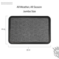 Polypropylene Main Door Entrance Mats Welcome Mat with Rubber Border | Anti Slip Rubber Backing | Ideal for Home, Outdoor, Balcony, Office | Pack of 1