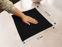 Cotton Black Dish Towel (Pack of 12)