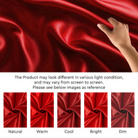 Silky Satin Fabric Material By Meter | 110 Cm Width, Silk & Shiny Fabrics | Fabric For Scrunchies, Dress, Pillowcases, Pajamas, Evening Dress, DIY