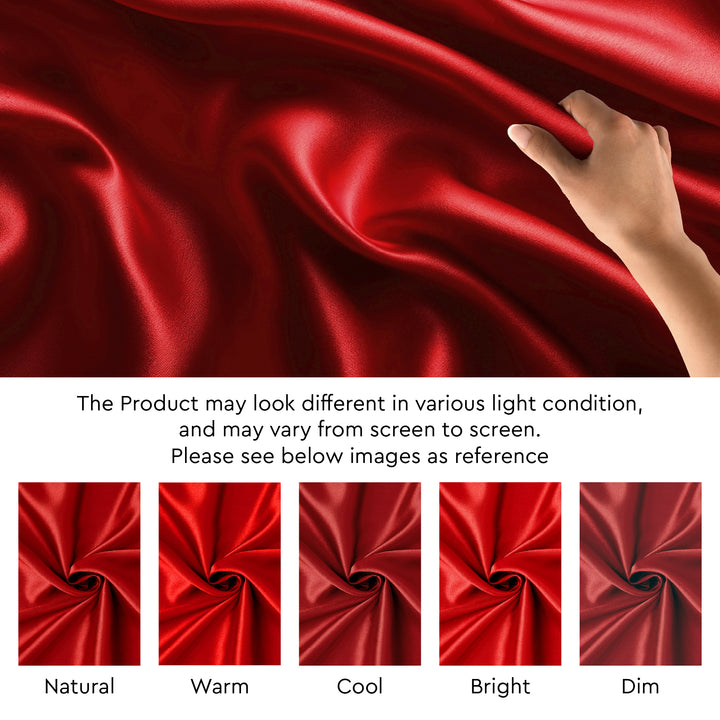 Silky Satin Fabric Material By Meter | 110 Cm Width, Silk & Shiny Fabrics | Fabric For Scrunchies, Dress, Pillowcases, Pajamas, Evening Dress, DIY