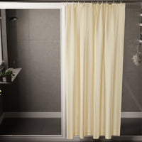 Polyester Stripe Cream Shower Curtain (Pack of 1)