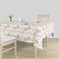 Polyester Orange Branches Table Cloth (Pack of 1)