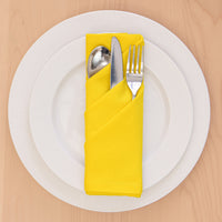 Cotton Sunbeam Yellow Table Napkins (Pack of 6)