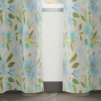 Blackout Polyester F1 Aqua Curtain (Pack of 2)