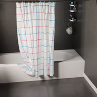 Polyester Squares Shower Curtain (Pack of 1)