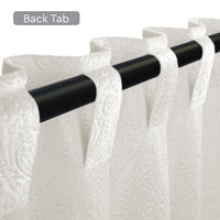 Embossed Velvet Cream Curtain