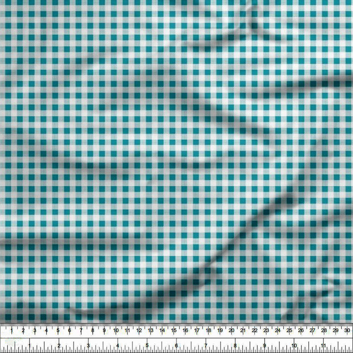 20s Sheeting Gingham Checks Fabric (1 Meter)