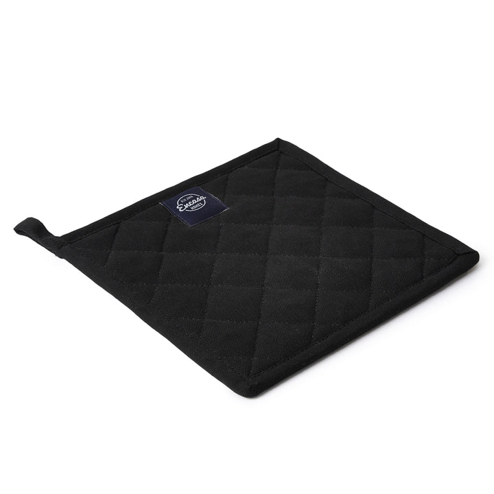 Cotton Full Black Pot Holders (Pack of 2)