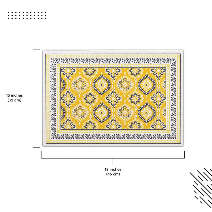 Cotton Yellow-03 Placemat (Pack of 6)