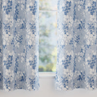 Blackout Polyester L2 Blue Curtain (Pack of 2)