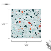 Cotton Terrazzo Mint Table Napkin