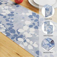 Blackout Polyester L2 Blue Table Runner (Pack of 1)