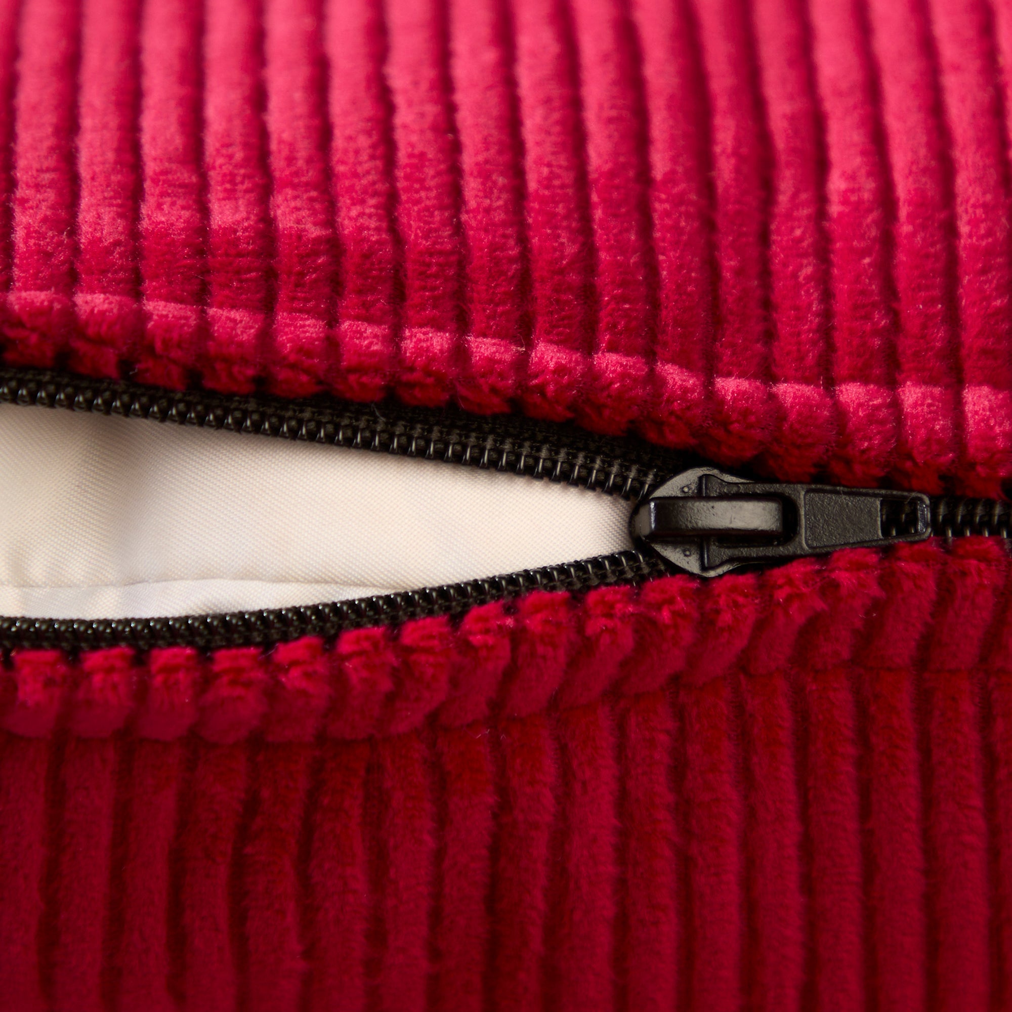 Corduroy Red Cushion Cover