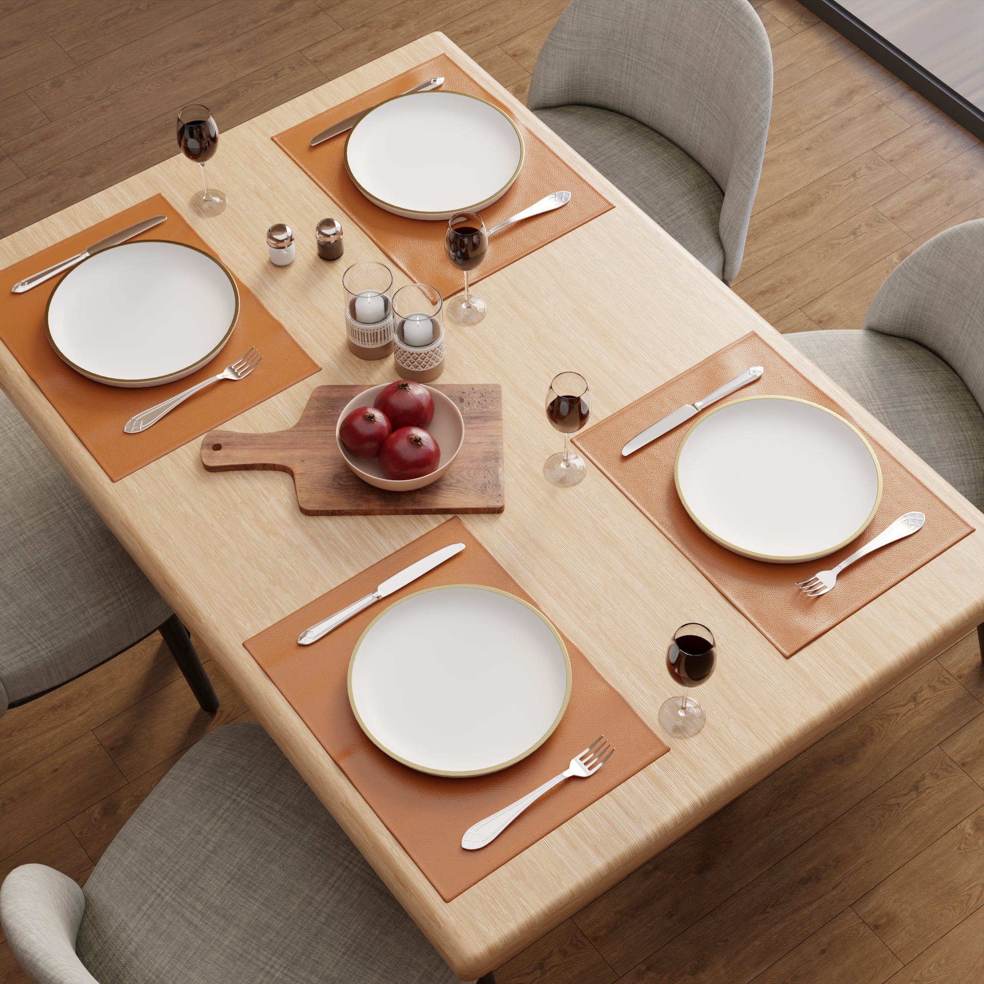 PU Leather Tan Placemat