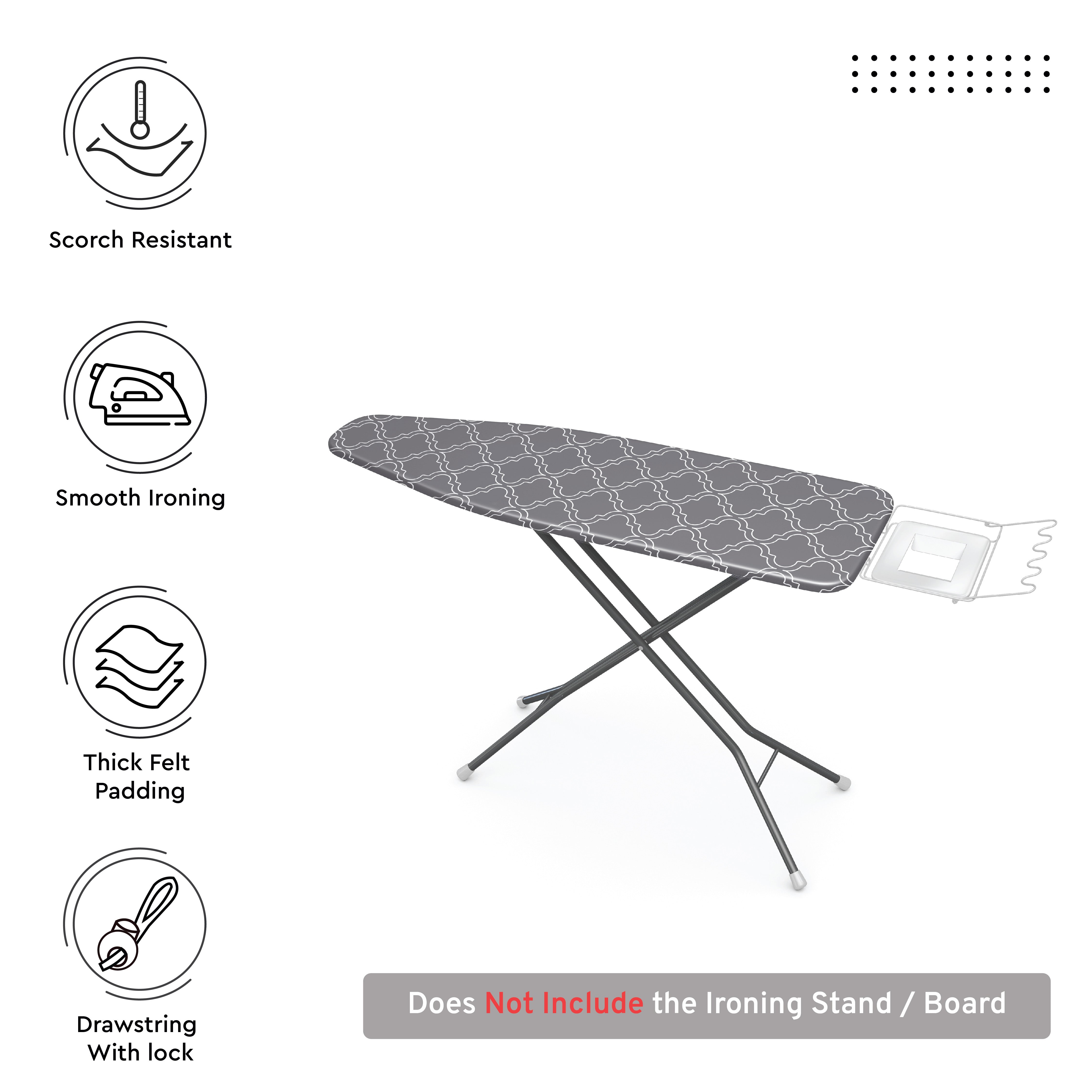 Grey Tiles Ironing Board Cover