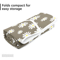 20s Sheeting Daisy Grey Ironing Mat (Pack of 1)
