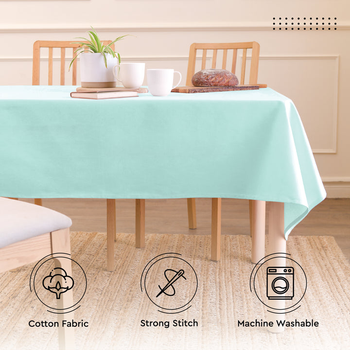 Cotton Egg Blue Table Cloth (Pack of 1)