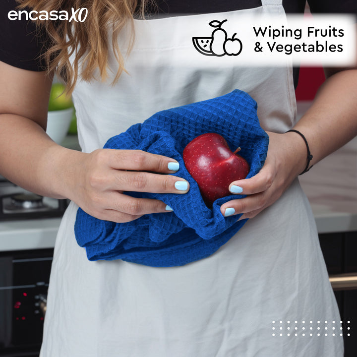 Cotton Blue Kitchen Towel (Pack of 4)