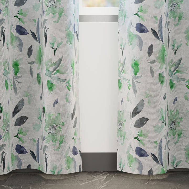 Blackout F1 Green Curtain (Pack of 2)
