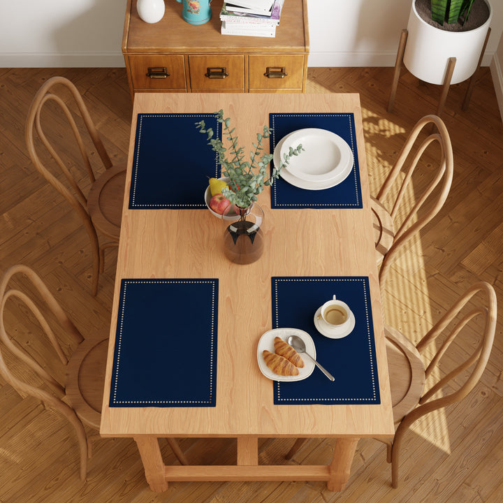 Cotton Scotch Blue Placemat (Pack of 4)