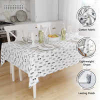 Cotton Black Arrow Table Cloth (Pack of 1)