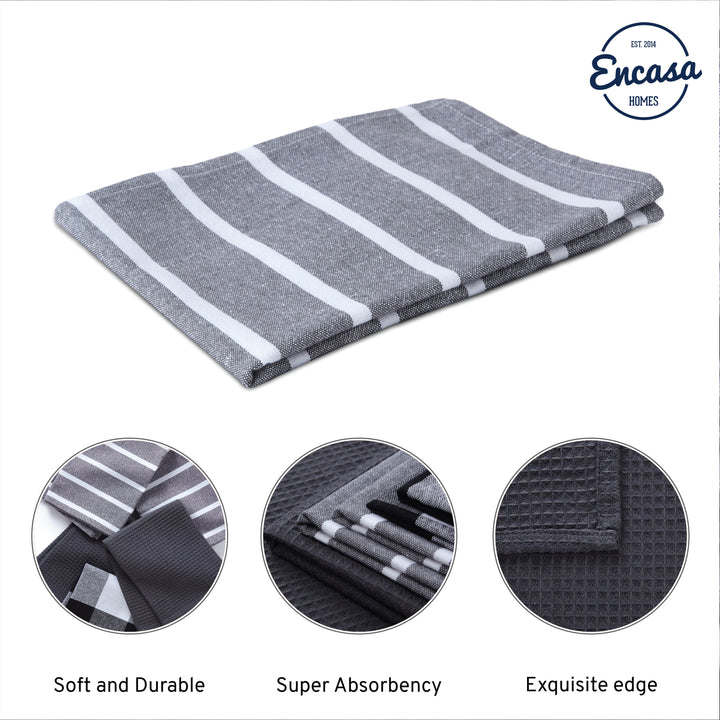 Cotton Grey Kitchen Towel (Pack of 12)