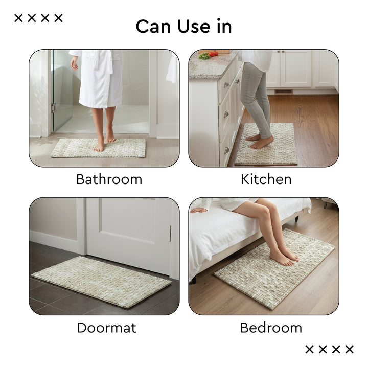Cotton Olive Bathmat (Pack of 1)