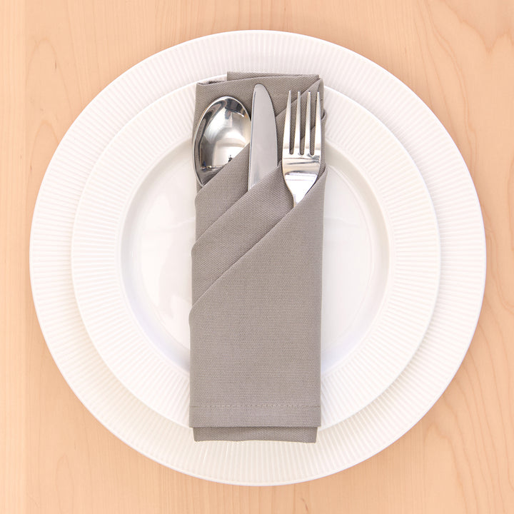 Cotton Beige Table Napkins (Pack of 12)