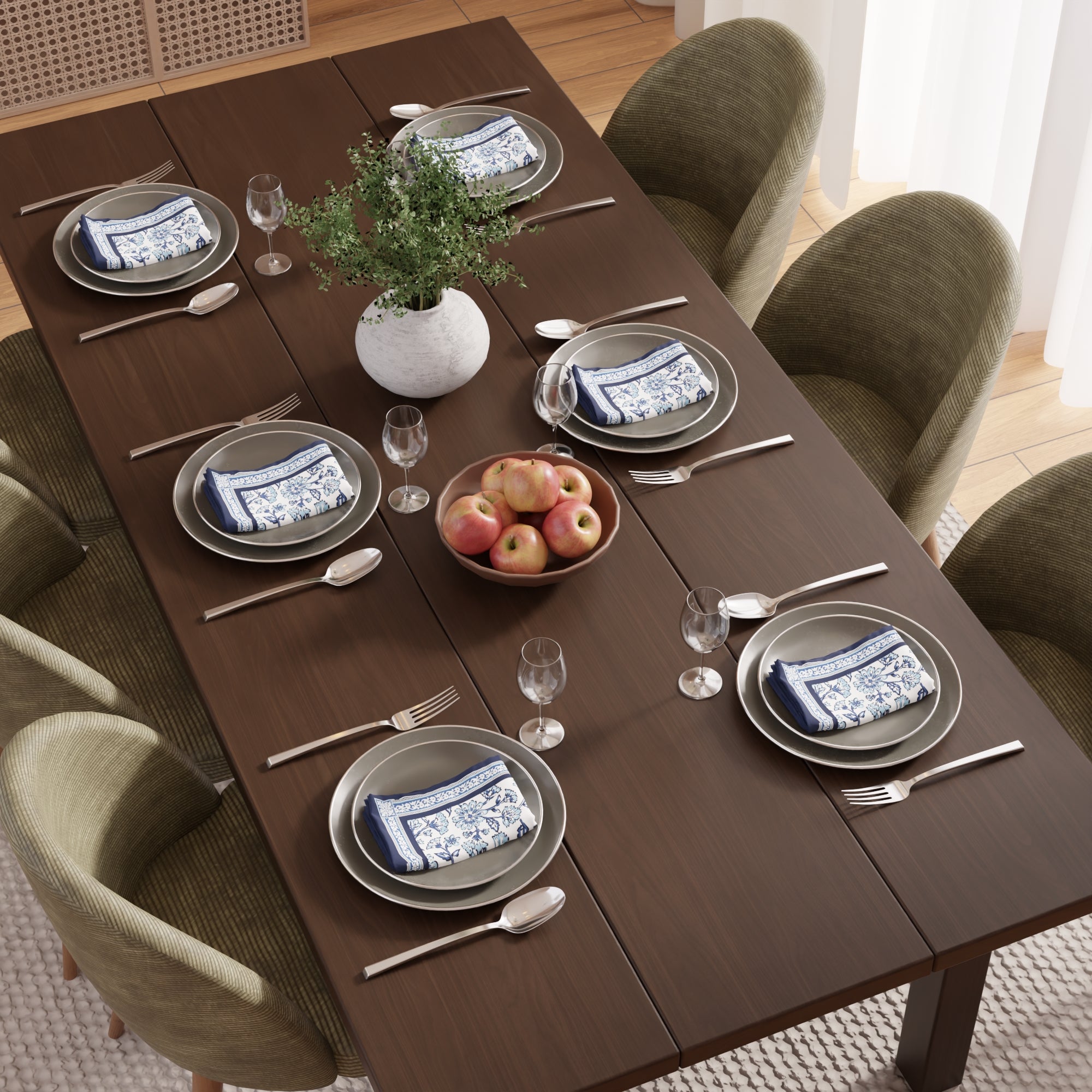 Cotton Indigo-02 Table Napkin