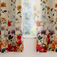 Blackout Polyester J2 Beige Curtain (Pack of 2)