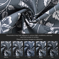 WR Spun Polyester French Grey Printed Table Cloth (Pack of 1)