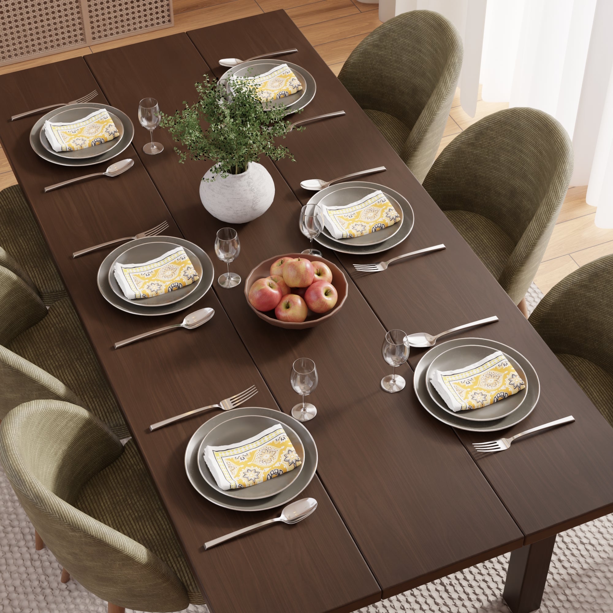 Cotton Yellow-03 Table Napkin