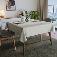 Polyester Grey Table Cloth (Pack of 1)