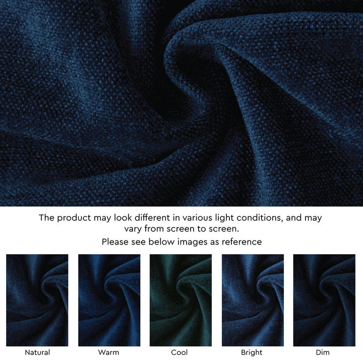 Chenille Navy Blue Table Runner