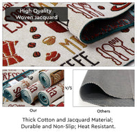 Cotton Espresso Table Runner+Placemat (Pack of 5)