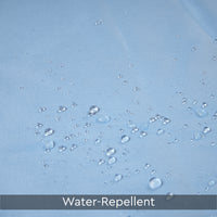 Polyester Blue Shower Curtain (Pack of 1)