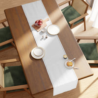 Cotton White Table Runner (Pack of 1)