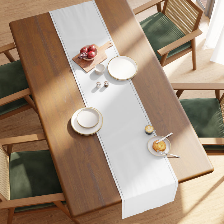 Cotton White Table Runner (Pack of 1)