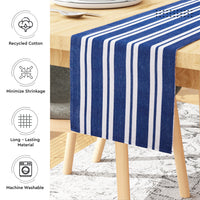 Cotton Franca Blue Table Runner+Placemat (Pack of 7)