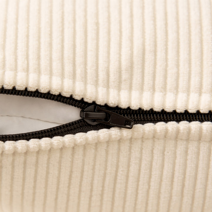 Corduroy Cream Cushion Cover (Pack of 2)