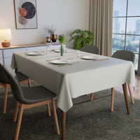 Polyester Grey Table Cloth (Pack of 1)