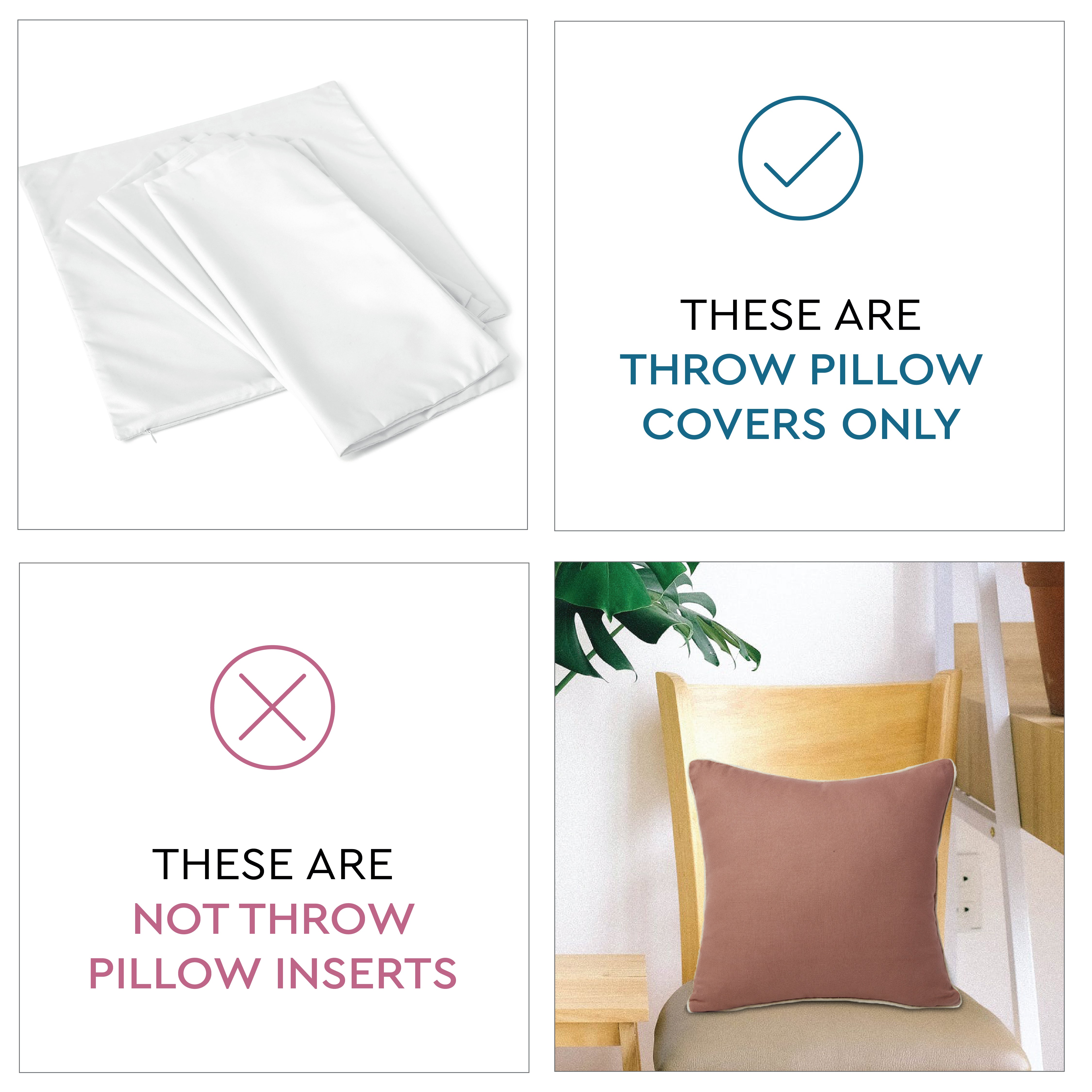 Cotton Tan with Natural Cushion Cover (Pack of 2)