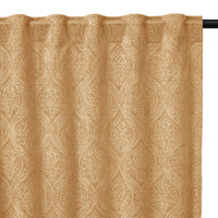 Embossed Velvet Gold Curtain