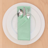 Cotton Mint Green Table Napkins (Pack of 6)