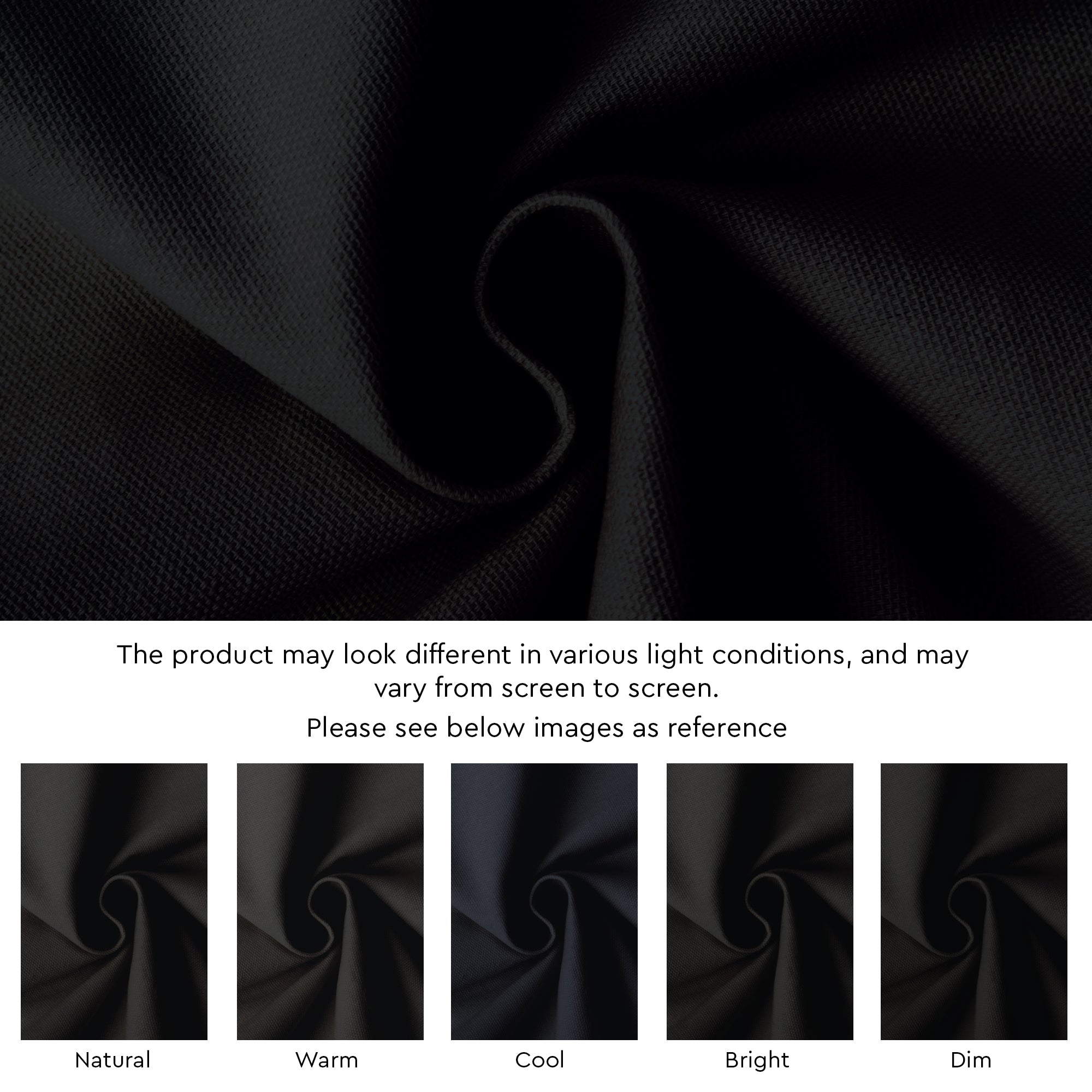 Cotton Jet Black Table Cloth (Pack of 1)